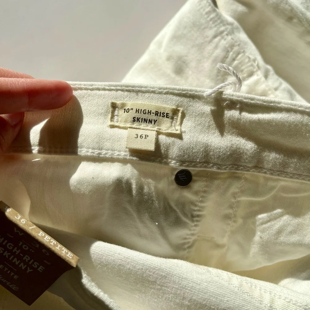 NWT‎ Madewell Pure White Petite 10